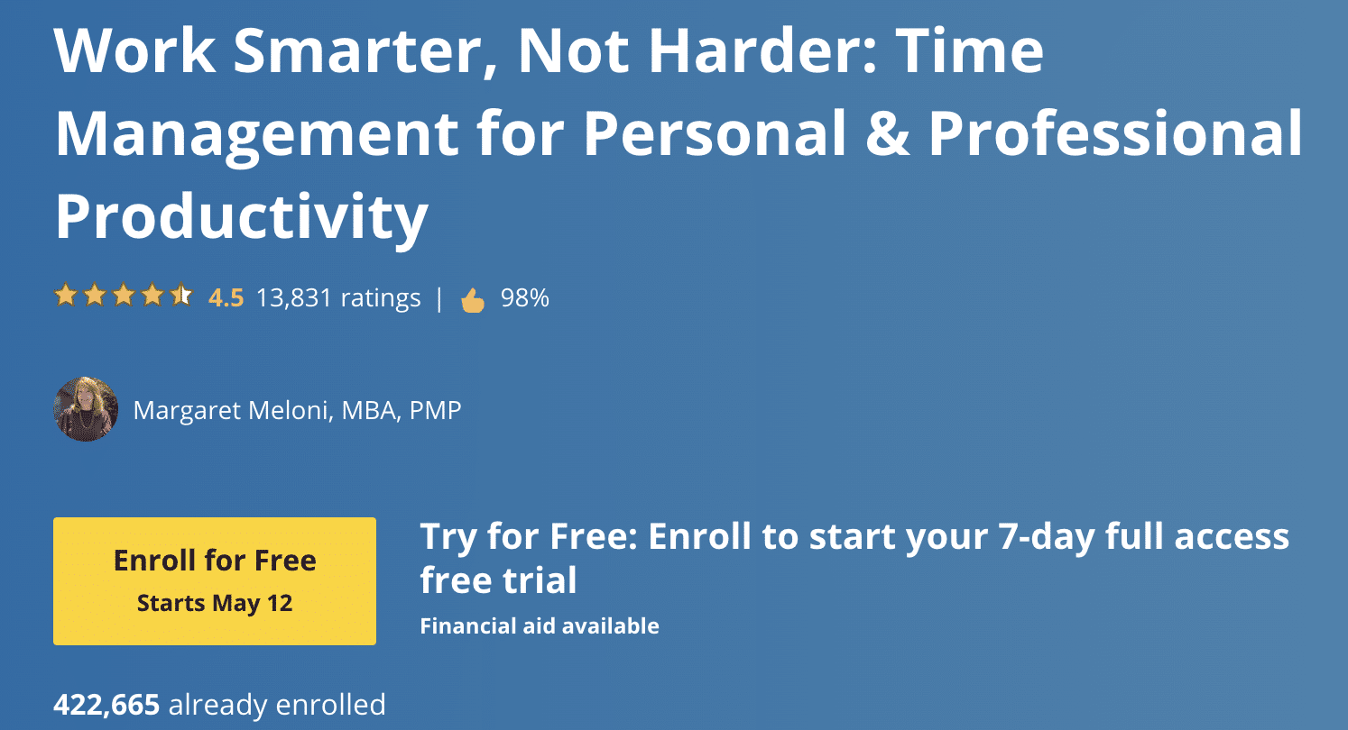 Work Smarter, Not Harder: Time Management for Personal & Professional Productivity