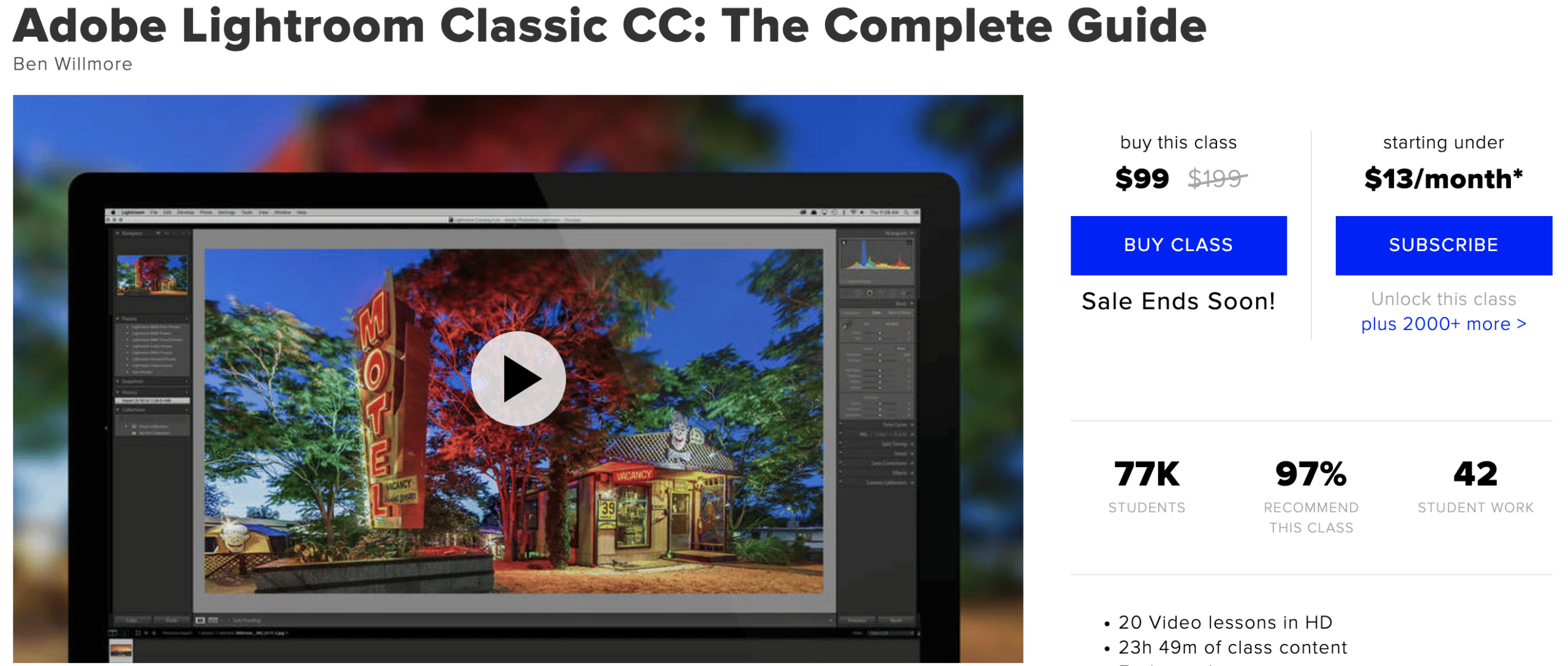 CreativeLive Adobe Lightroom Classic CC: The Complete Guide screenshot